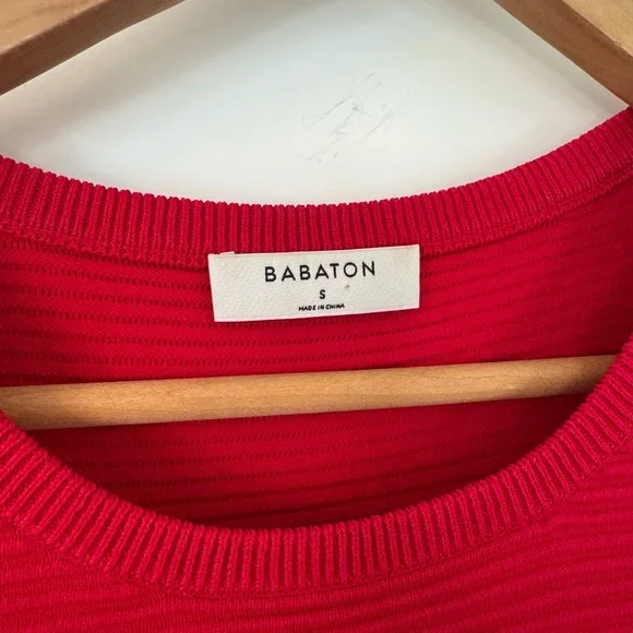 Babaton Red Ribbed Tank Top - Picture 3 of 6